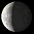 Waning Crescent, Moon at 22 days in cycle